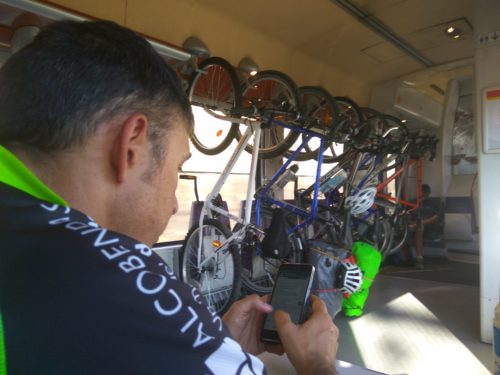 bicicletas en el tren